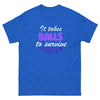 Testicular Cancer It Takes Balls Tee - JohnVsGBMRoyalS