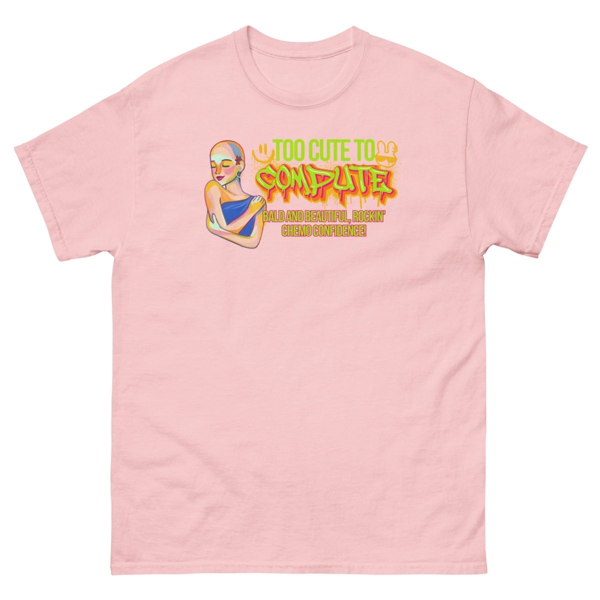 Too Cute Bald Tee - JohnVsGBMLight PinkS