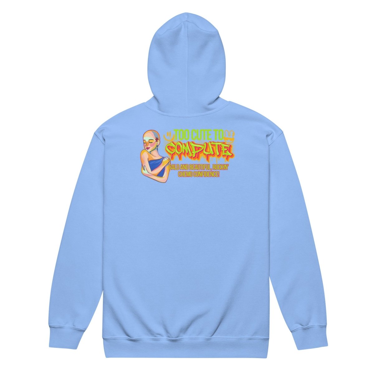 Too Cute Zip Up Hoodie - JohnVsGBMCarolina BlueS