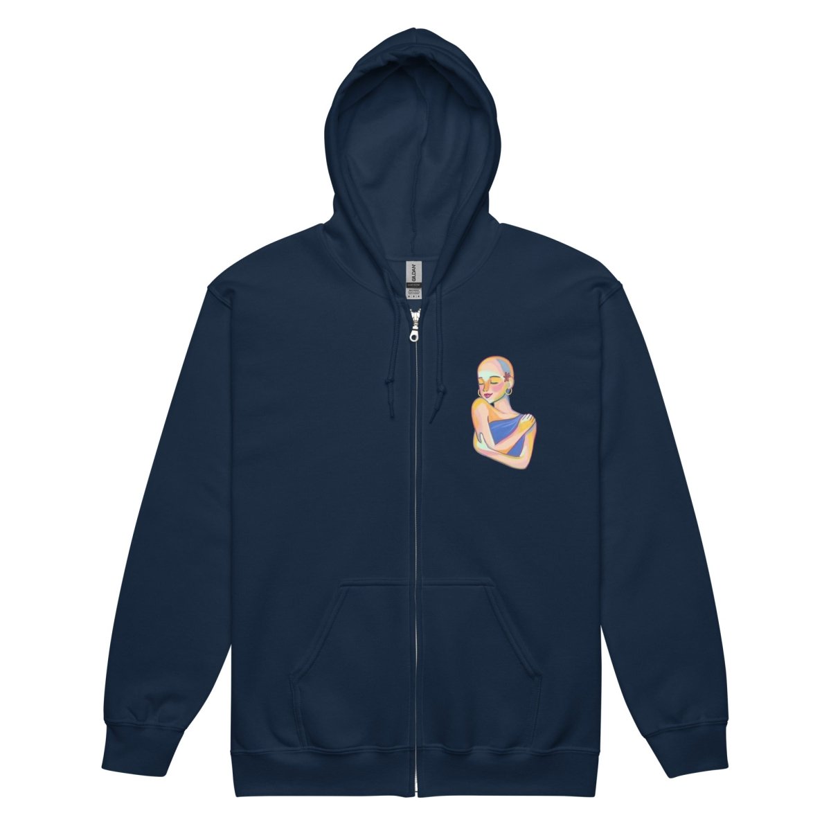 Too Cute Zip Up Hoodie - JohnVsGBMNavyS