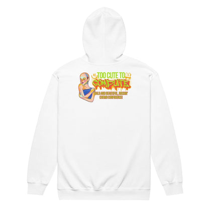 Too Cute Zip Up Hoodie - JohnVsGBMWhiteS