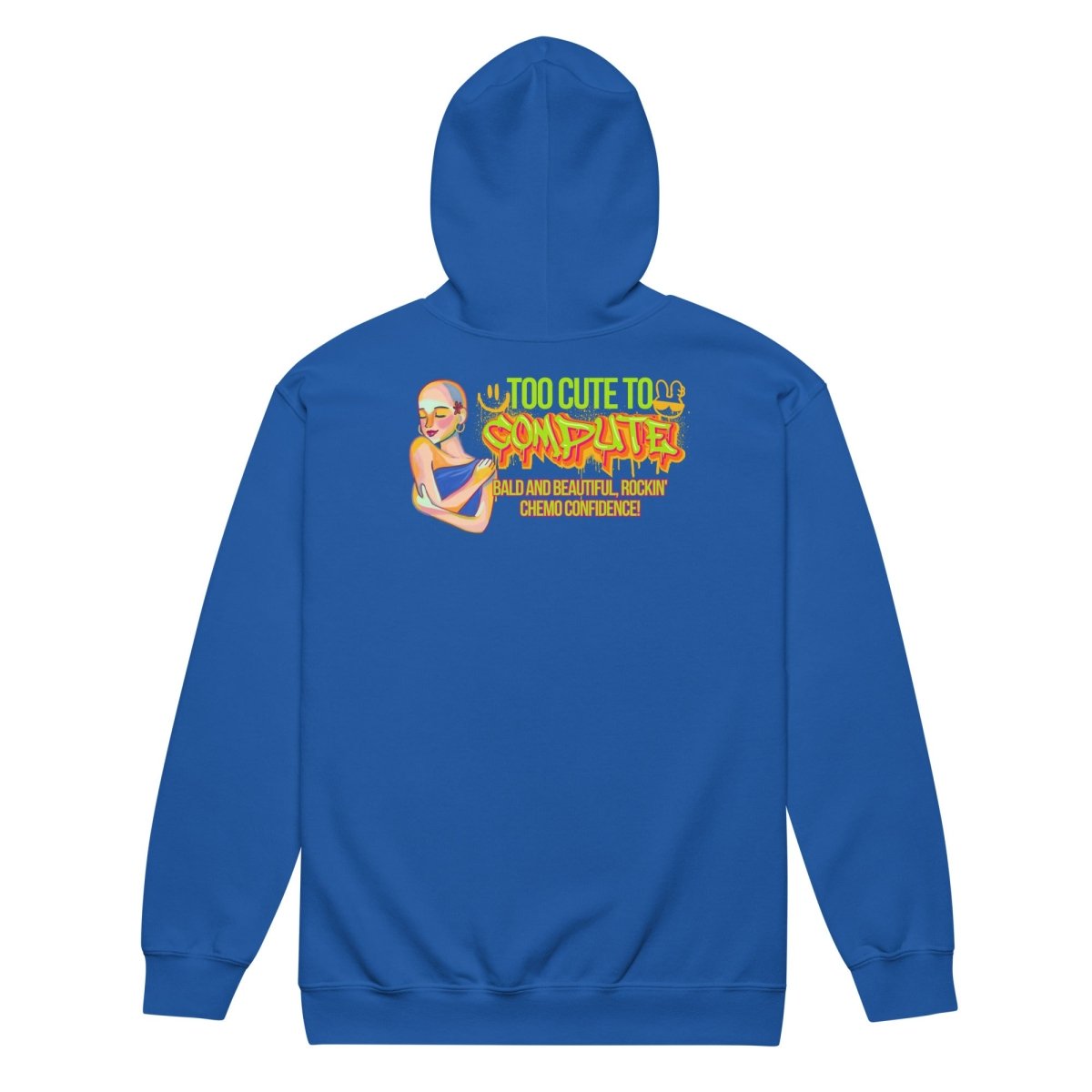 Too Cute Zip Up Hoodie - JohnVsGBMRoyalS