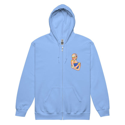 Too Cute Zip Up Hoodie - JohnVsGBMCarolina BlueS