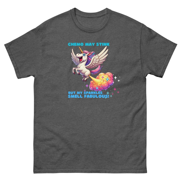 Unicorn Fabulous Cancer Tee - JohnVsGBMDark HeatherS