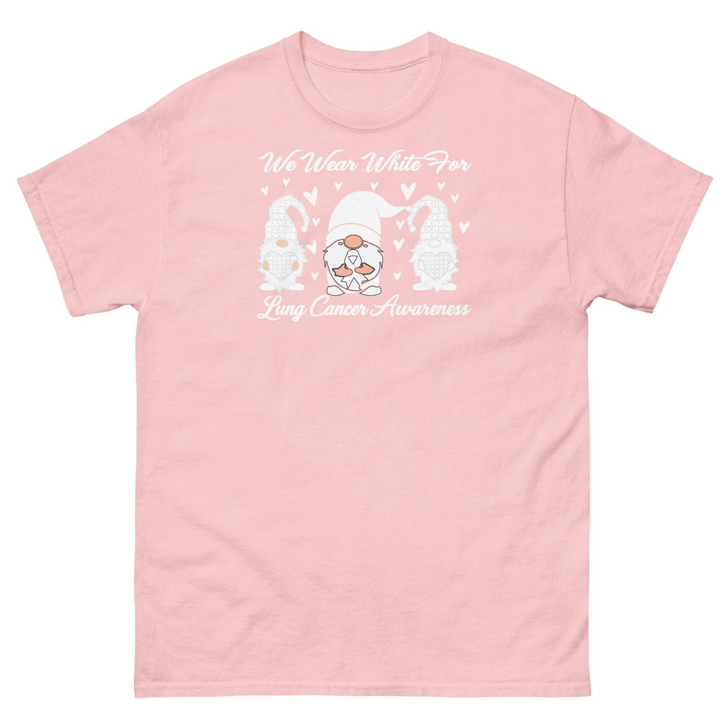 Lung Cancer White Gnomes Tee - JohnVsGBMLight PinkS