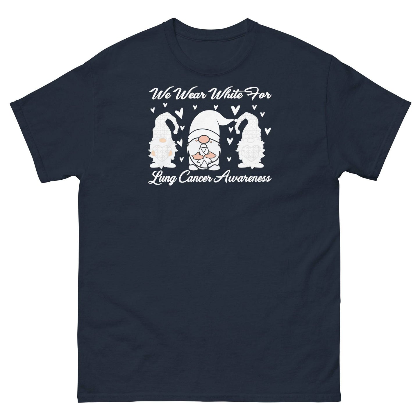 Lung Cancer White Gnomes Tee - JohnVsGBMNavyS