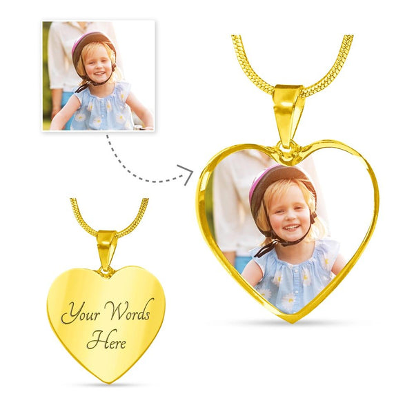 UNSTOPPABLE Personalized Necklace with Photo - JohnVsGBMLuxury Necklace (18k Yellow Gold Finish)Yes