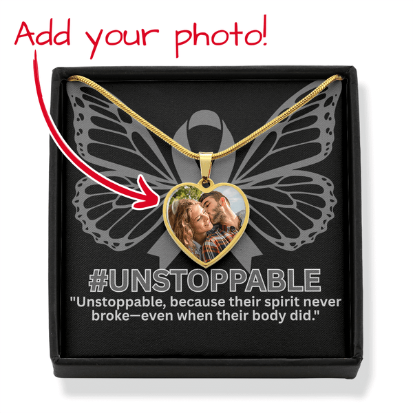 UNSTOPPABLE Personalized Necklace with Photo - JohnVsGBMLuxury Necklace (18k Yellow Gold Finish)Yes