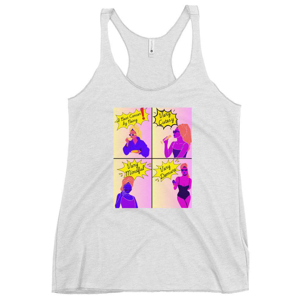 Very Cutesy, Mindful, and Demure Ladies Tank - JohnVsGBMHeather WhiteXS