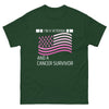 Veteran Cancer (Customizable) Flag Tee - JohnVsGBMForest GreenS