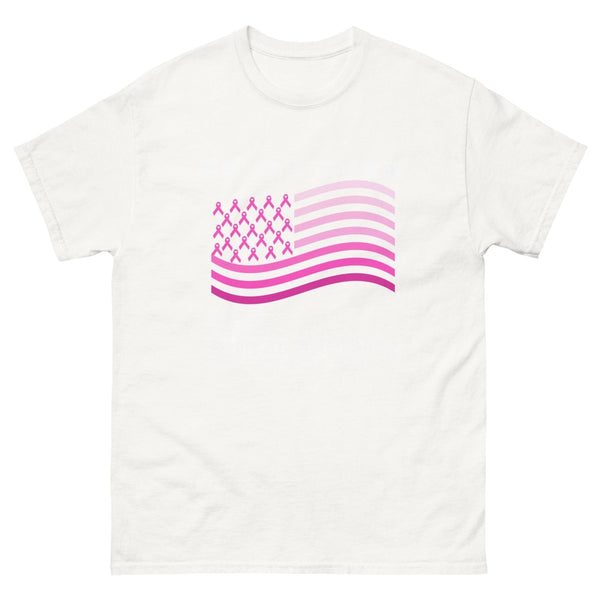 Veteran Cancer (Customizable) Flag Tee - JohnVsGBMWhiteS