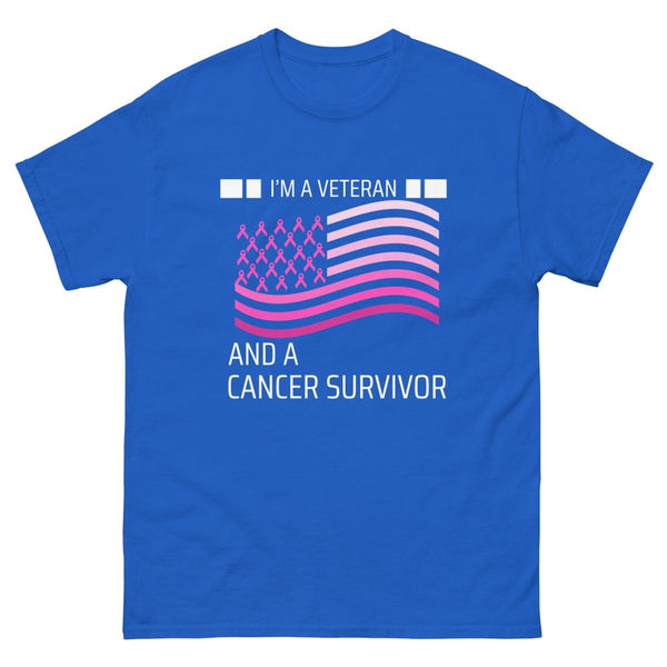 Veteran Cancer (Customizable) Flag Tee - JohnVsGBMRoyalS