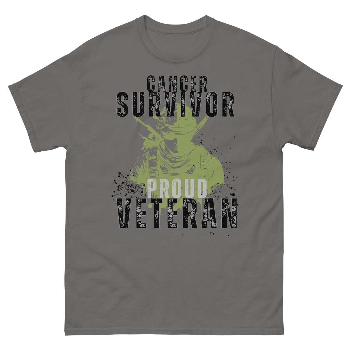 Veteran Soldier Cancer Tee - JohnVsGBMCharcoalS