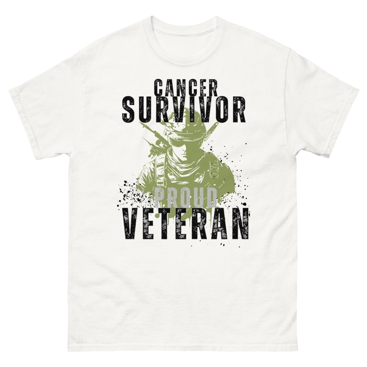 Veteran Soldier Cancer Tee - JohnVsGBMWhiteS