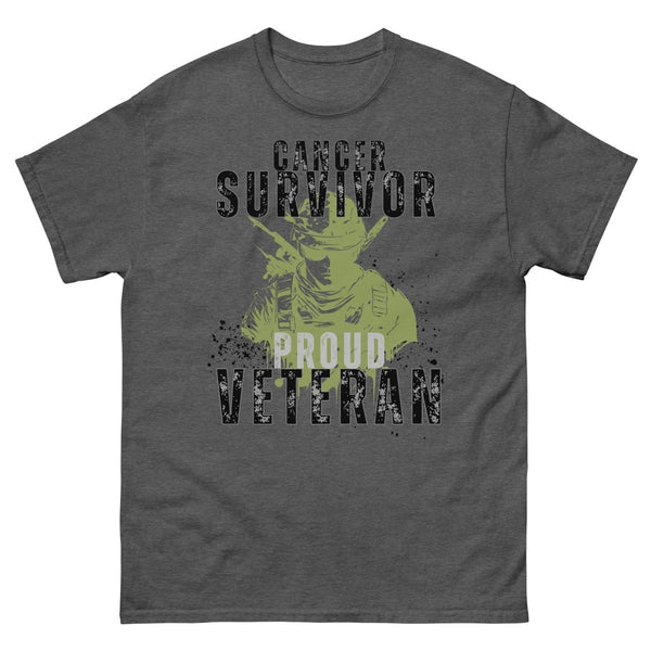 Veteran Soldier Cancer Tee - JohnVsGBMDark HeatherS