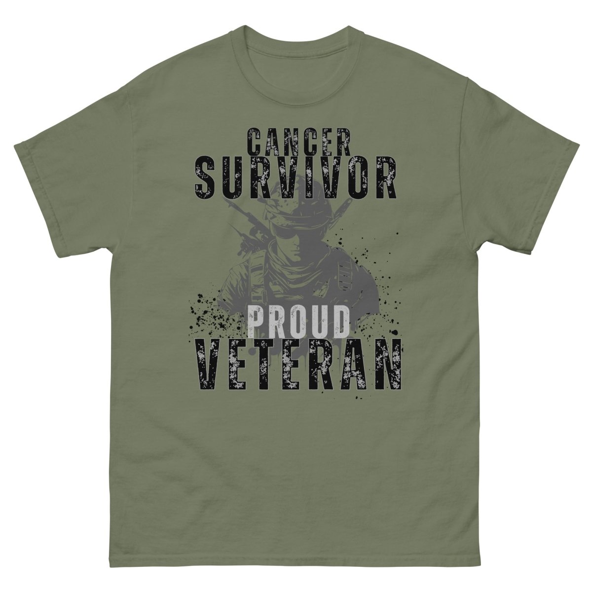 Veteran Soldier Grey Tee - JohnVsGBMMilitary GreenS