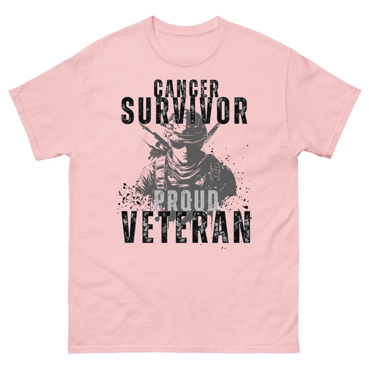 Veteran Soldier Grey Tee - JohnVsGBMLight PinkS