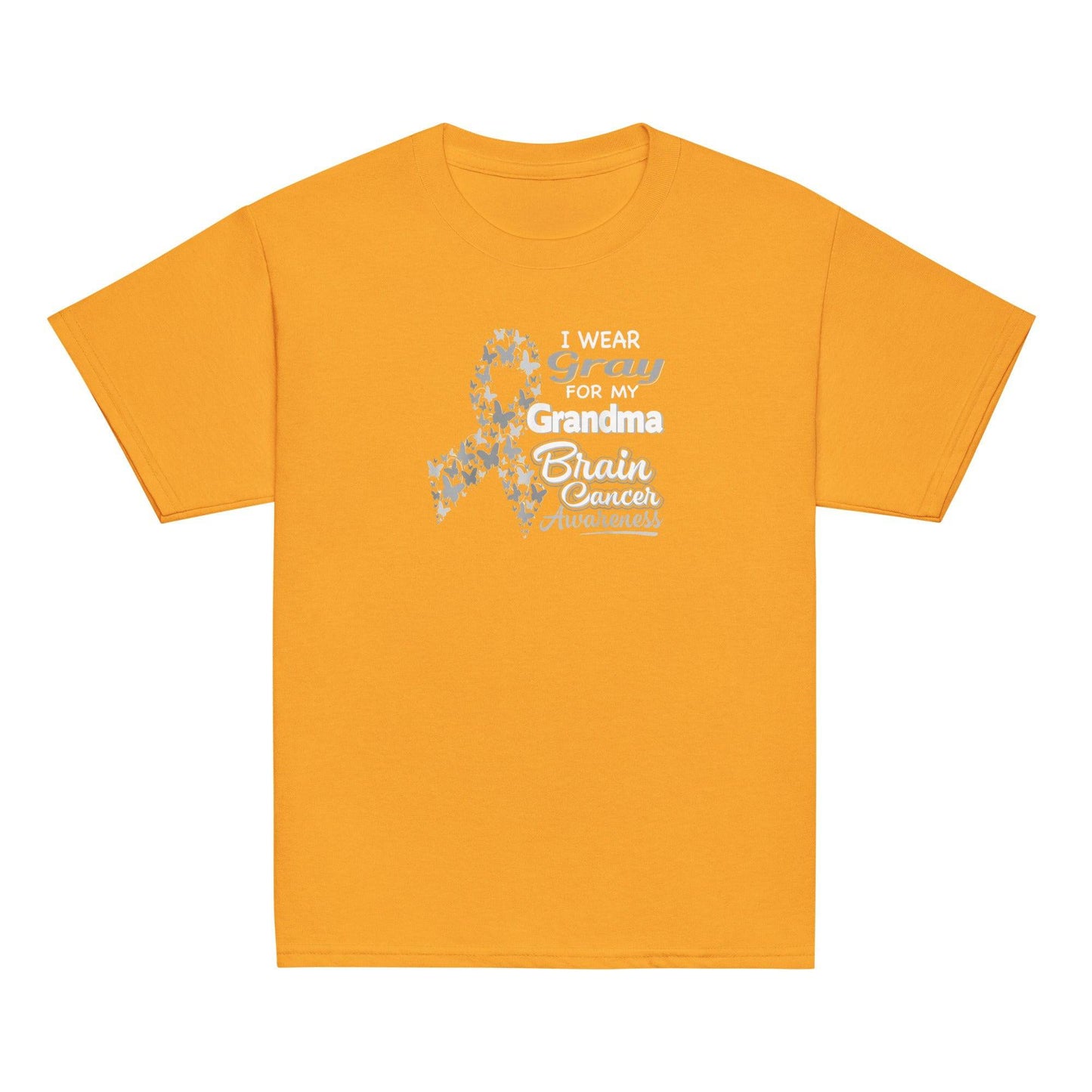 Wear Grey for Grandma Youth Classic Tee - JohnVsGBMGoldXS