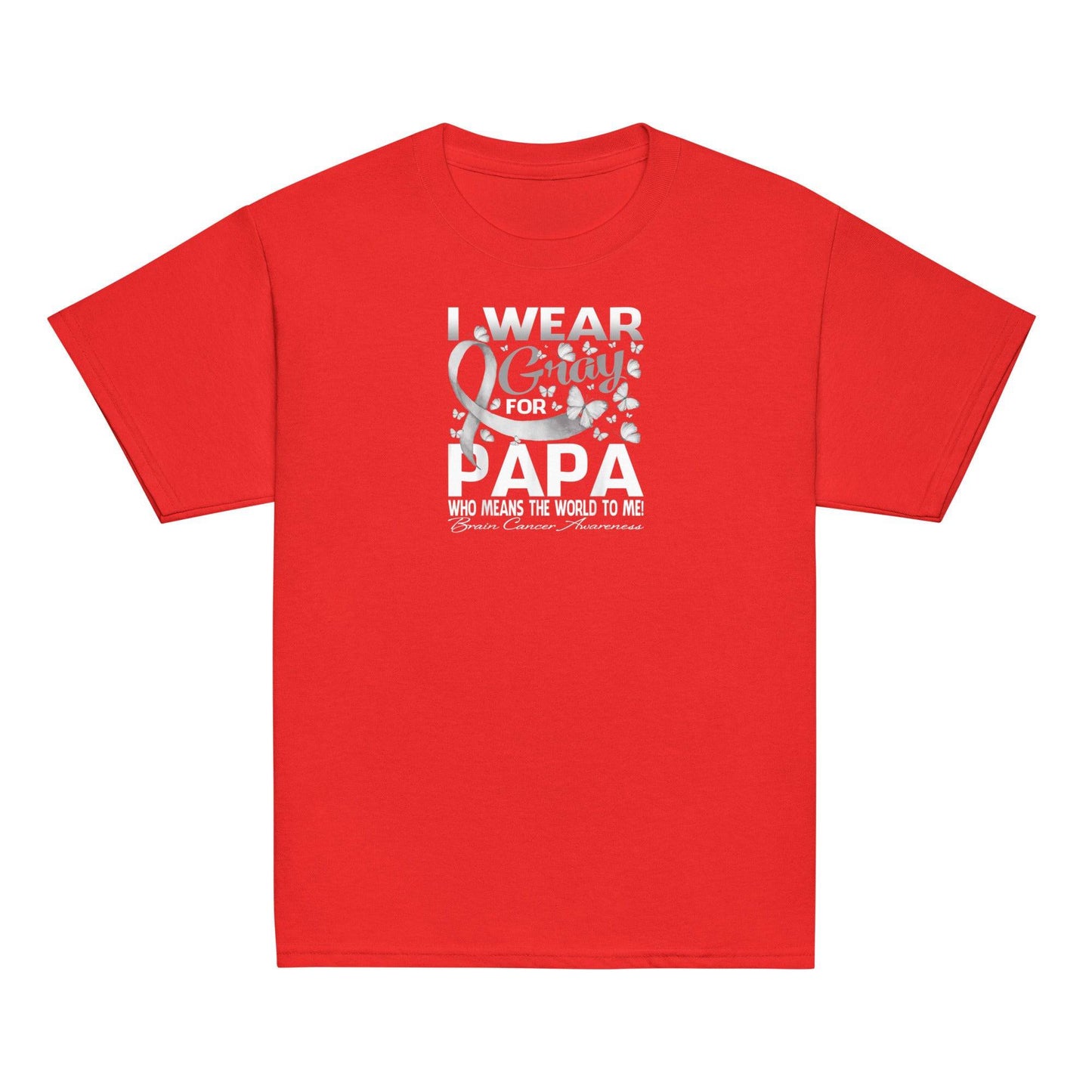 Wear Grey for Papa Youth Classic Tee - JohnVsGBMRedXS