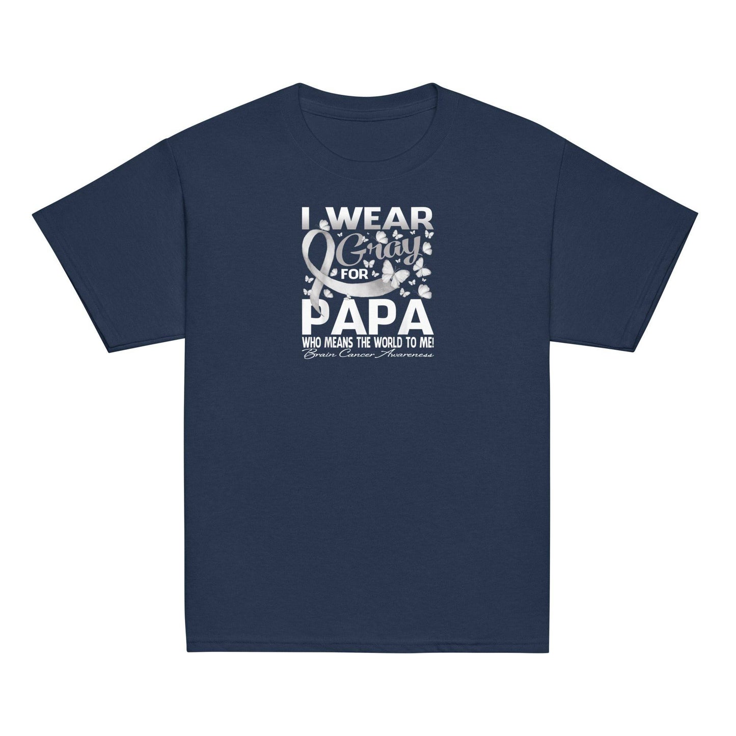 Wear Grey for Papa Youth Classic Tee - JohnVsGBMNavyXS