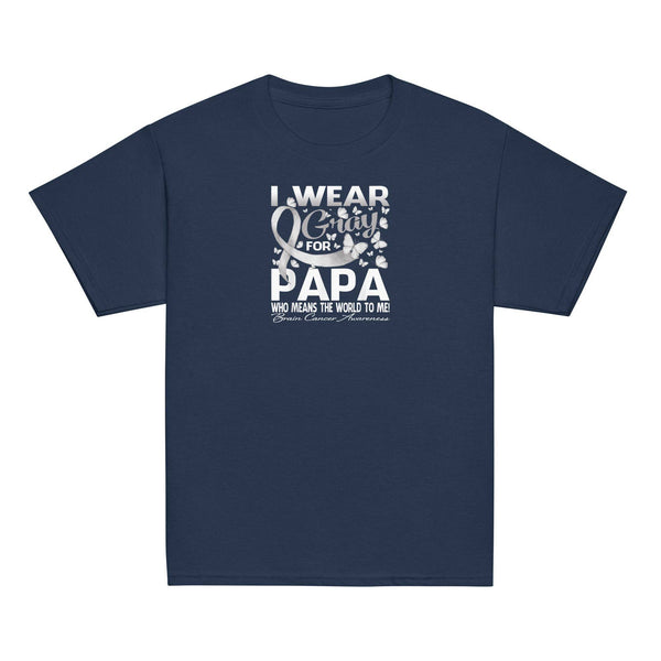 Wear Grey for Papa Youth Classic Tee - JohnVsGBMNavyXS