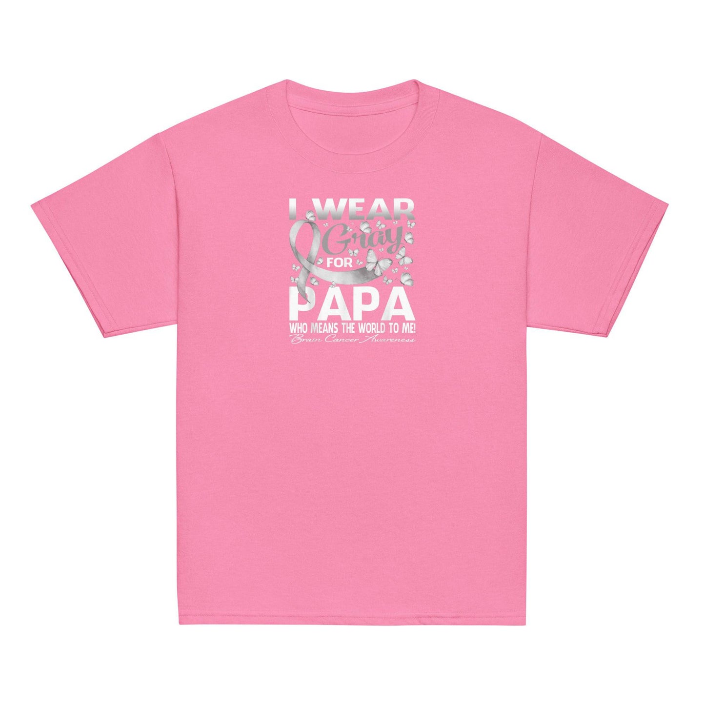 Wear Grey for Papa Youth Classic Tee - JohnVsGBMAzaleaXS