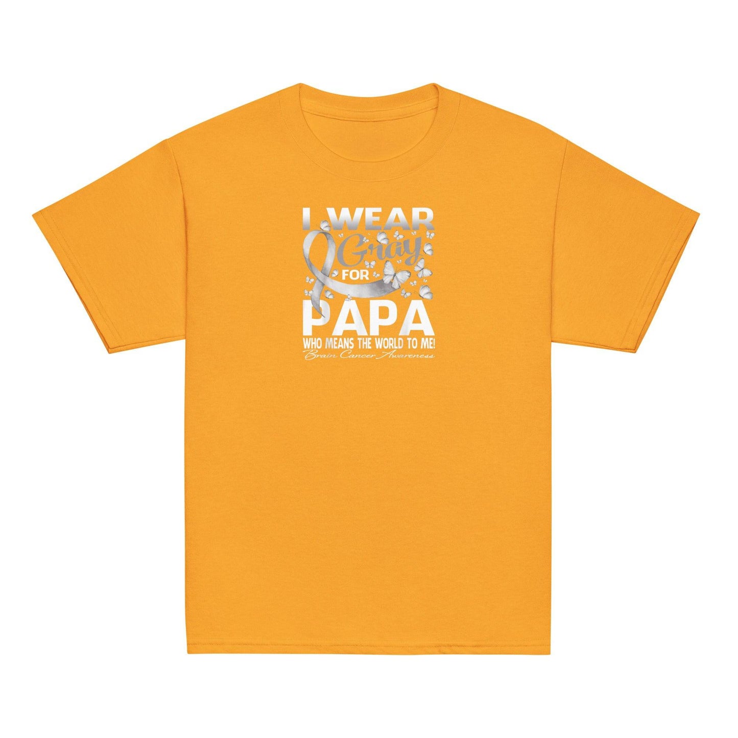 Wear Grey for Papa Youth Classic Tee - JohnVsGBMGoldXS