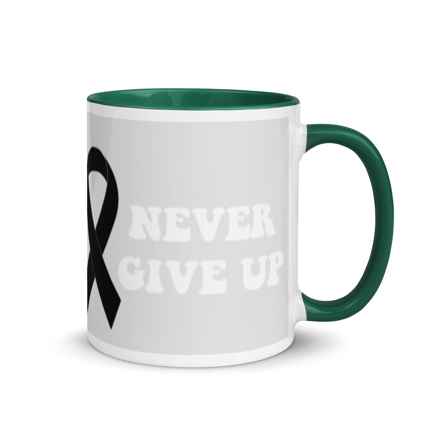 Never Give Up Mug - JohnVsGBMDark green11 oz