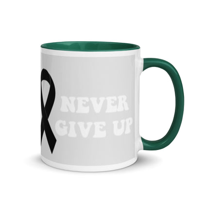 Never Give Up Mug - JohnVsGBMDark green11 oz