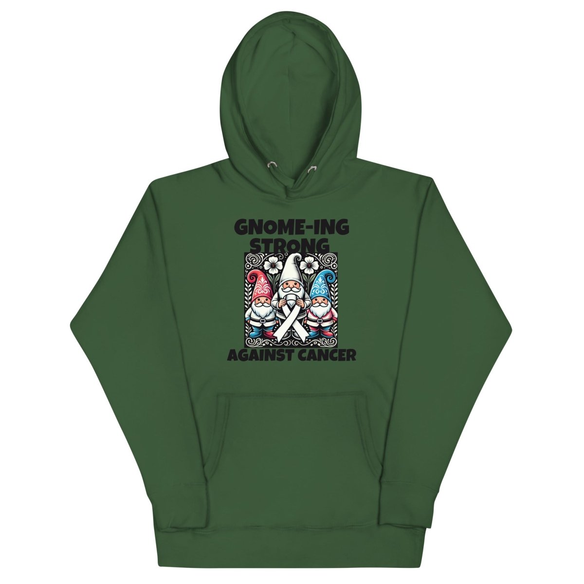 White Gnome - ing Strong Hoodie - JohnVsGBMForest GreenS