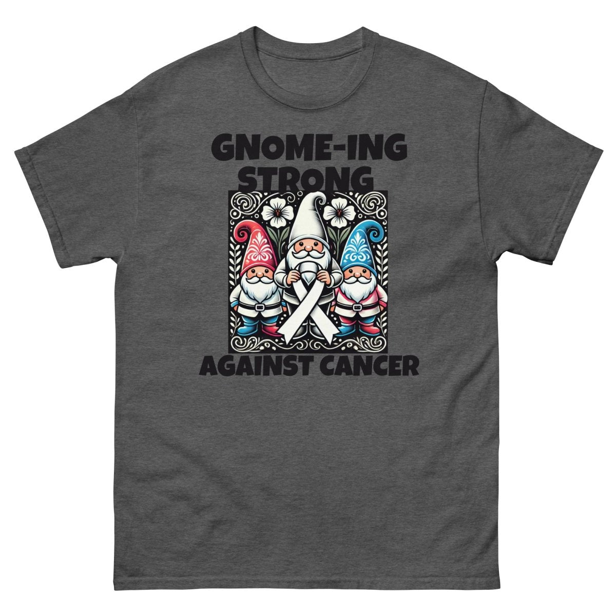 White Gnome - ing Strong Tee - JohnVsGBMDark HeatherS