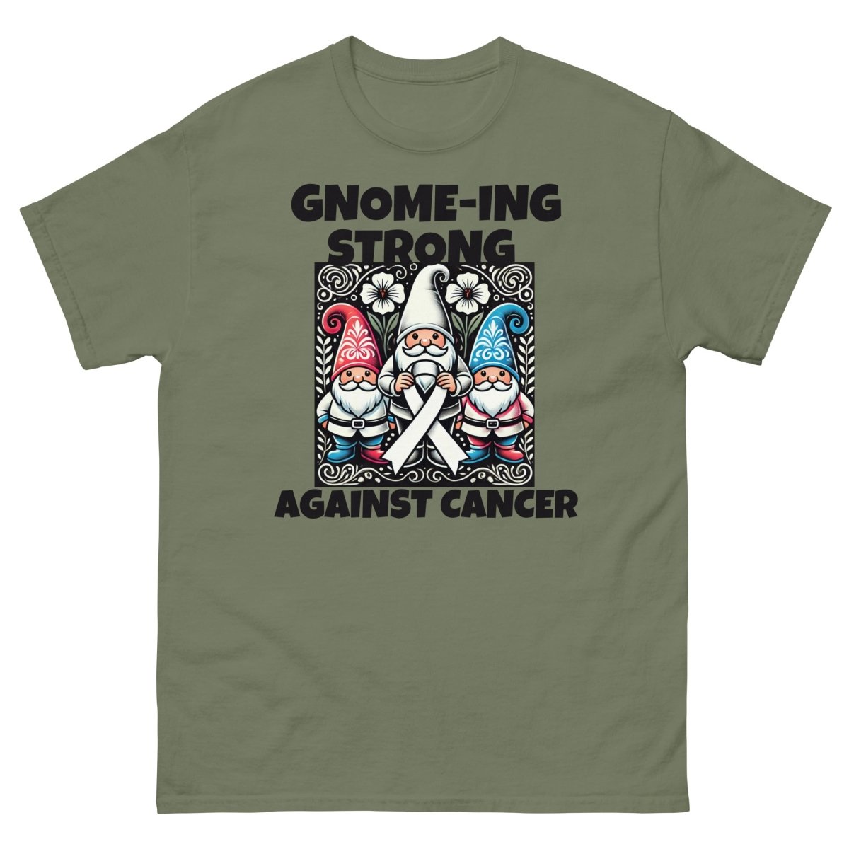 White Gnome - ing Strong Tee - JohnVsGBMMilitary GreenS