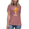 Women's Leukemia Through Christ Tee - JohnVsGBMHeather MauveS