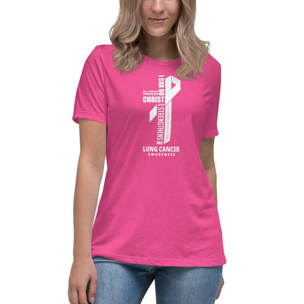 Women's Lung Cancer Through Christ Tee - JohnVsGBMBerryS