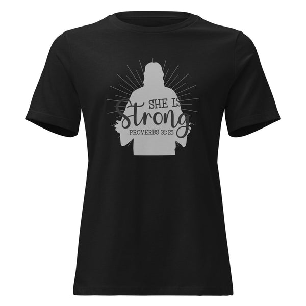 Women's She is Strong Tee - JohnVsGBMBlackS